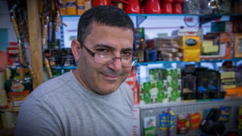 Amin Shehadeh, 47, Palestinian American, came to the U.S. in 1991, lives on Staten Island. Has five children and is expecting his first grandchild. Will vote for the first time for Hillary Clinton. <br /><br />"I don't worry about (Trump). I don't think he could do that, but he just talk, he just talk. I don't think he going to be President."