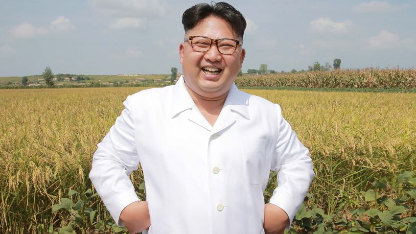 This undated picture released from North Korea's official Korean Central News Agency (KCNA) on September 13, 2016 shows North Korean leader Kim Jong-Un inspecting Farm No. 1116 under KPA Unit 810 at an undisclosed location in North Korea. / AFP / KCNA / KCNA (Photo credit should read KCNA/AFP/Getty Images)