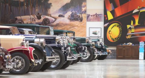 He has taken time to painstakingly restore his vintage car collection, which now resides in excellent condition in the star's garage.