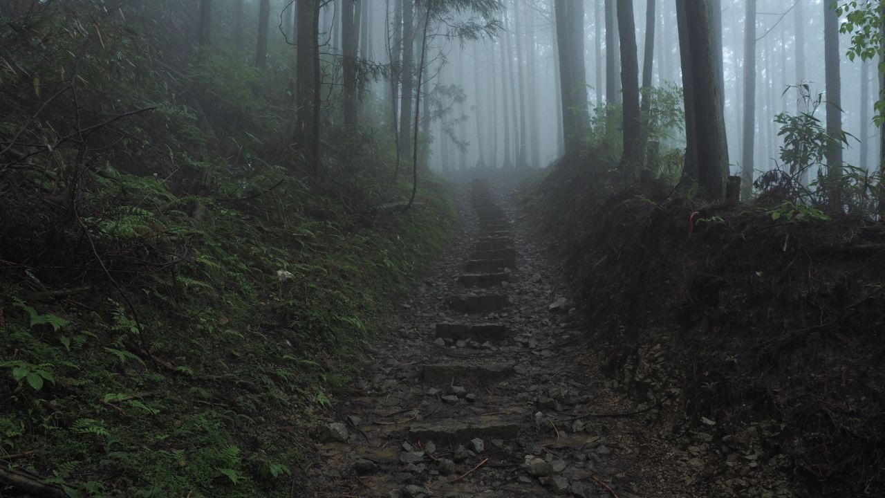 The Choishimichi Trail is about 24 kilometers long.  