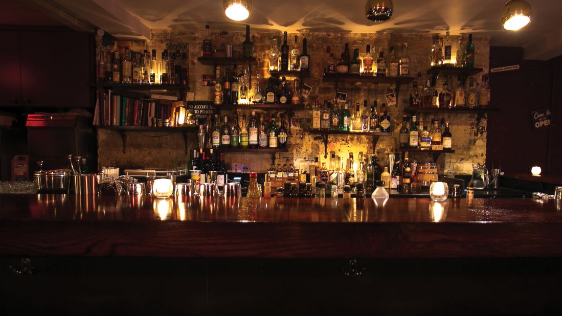 A subterranean venue in London's ultra-hip Hoxton Square, Happiness Forgets is at number 10 on the list. It bills itself as "high end cocktails" in a "low rent basement."