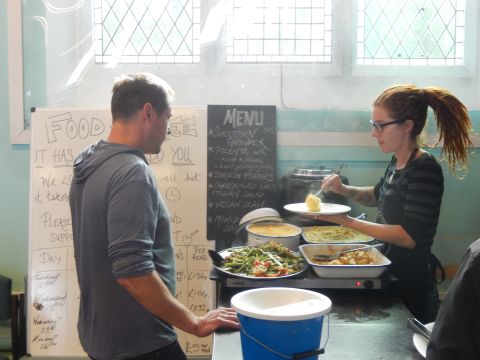 The Real Junk Food Project is a network of cafes and shops that sell 'waste' food recovered from supermarkets and restaurants, letting customers pay as much as they like.
