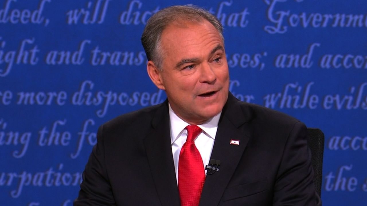 Tim Kaine Vice Presidential debate 02