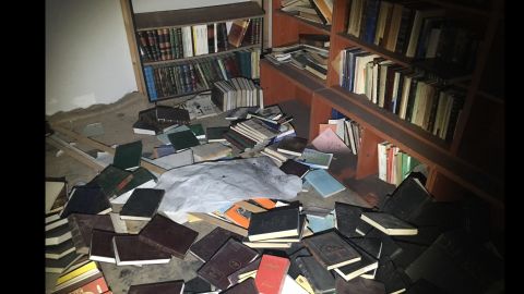 CNN's Fred Pleitgen found the remains of the library in Darayya