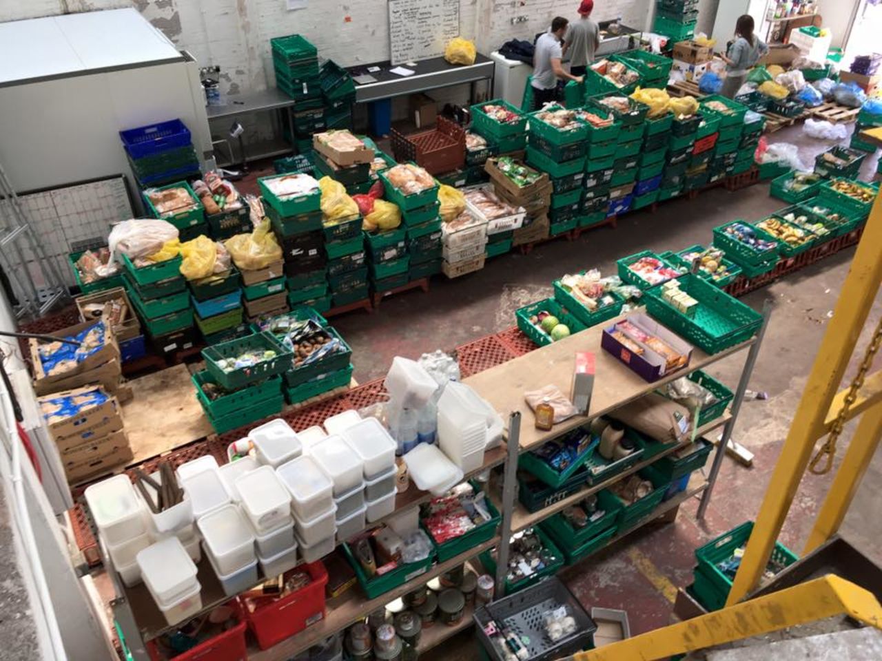 The UK's first waste food supermarket in the northern city of Leeds, recently established on a "pay as you feel basis" by the Real Junk Food Project (RJFP). 