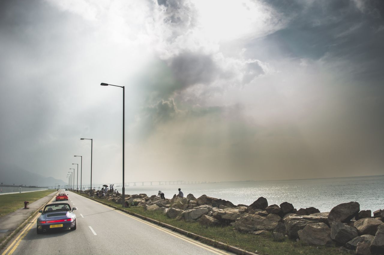 With little traffic, straight stretches and corners, this coast-hugging road offers sports cars a nice drive.