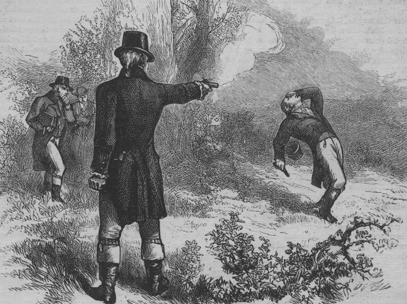 Hamilton-Burr Duel, /Nan Artists Reconstruction Of The Duel Fought ...