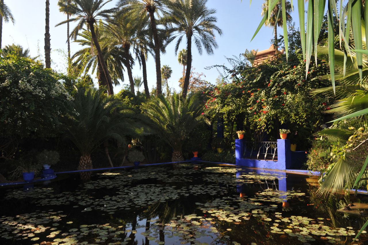 Majorelle opened the gardens to the public in 1947 until his death in 1962. Eighteen years later it was saved from developers who intended to bulldoze the site and install a hotel. Yves Saint Laurent and partner Pierre Berge, whose love affair with Marrakech began in 1966, stepped in and bought the property. Today, while most of the garden is open to the public, there is a section which remains private.