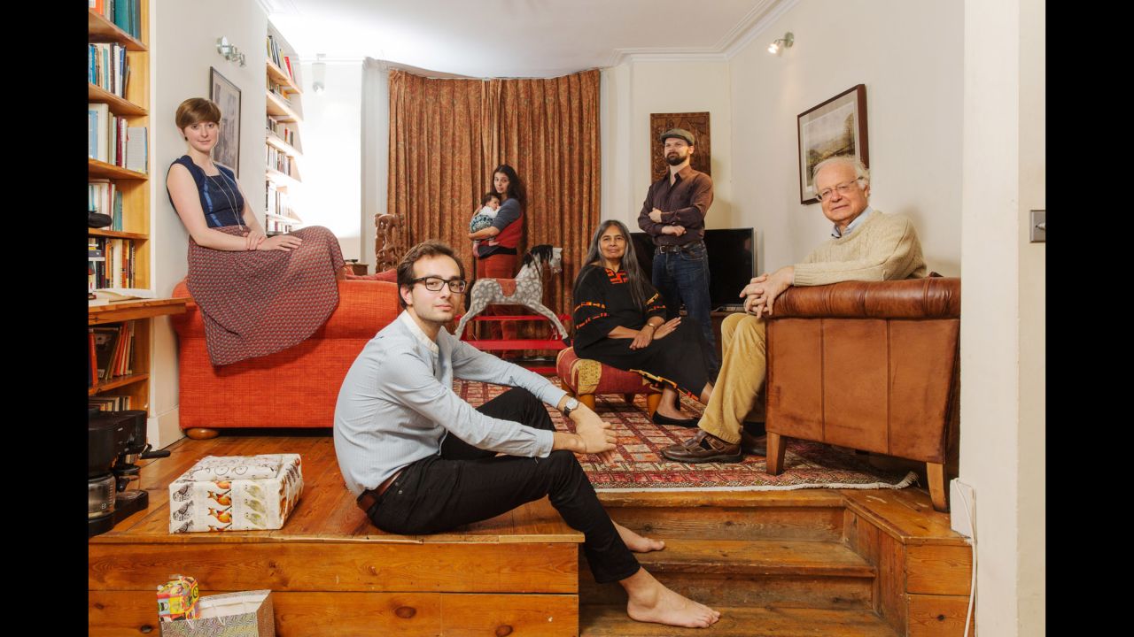 Shamshad Jafferji Cockcroft, third from right, is from Tanzania. Her photo includes her husband Laurence, right, as well as children, in-laws and one grandchild.