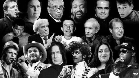 #1. Just one death of a beloved celebrity might not be enough to be the biggest celebrity story of the year -- but 2016 saw the death of all too many musical and on screen legends. From Prince, David Bowie, George Michael and Glenn Frey to Gene Wilder, Florence Henderson, Alan Thicke, Carrie Fisher and Debbie Reynolds, 2016 will go down as a year when we lost too many great artists too young.