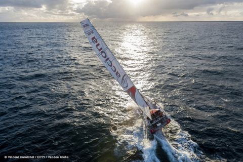 The Vendee Globe is a non-stop, solo, 28,000 mile race around the world's three southern capes. With the risk of heavy storms, colossal waves and potential damage to boats, competitors have only a 50% chance of finishing. 