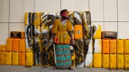 Serge Attukwei Clottey and GoLokal, My Mother's Wardrobe, performance at Gallery 1957, 6 March 2016, courtesy the artist and Gallery 1957, photo by Nii Odzenma (14)