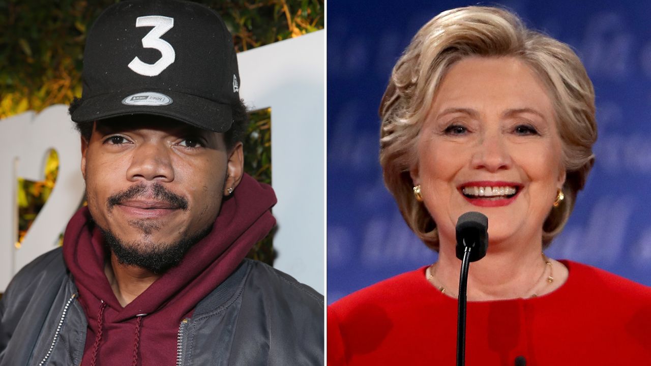 Chance the rapper Hillary Clinton