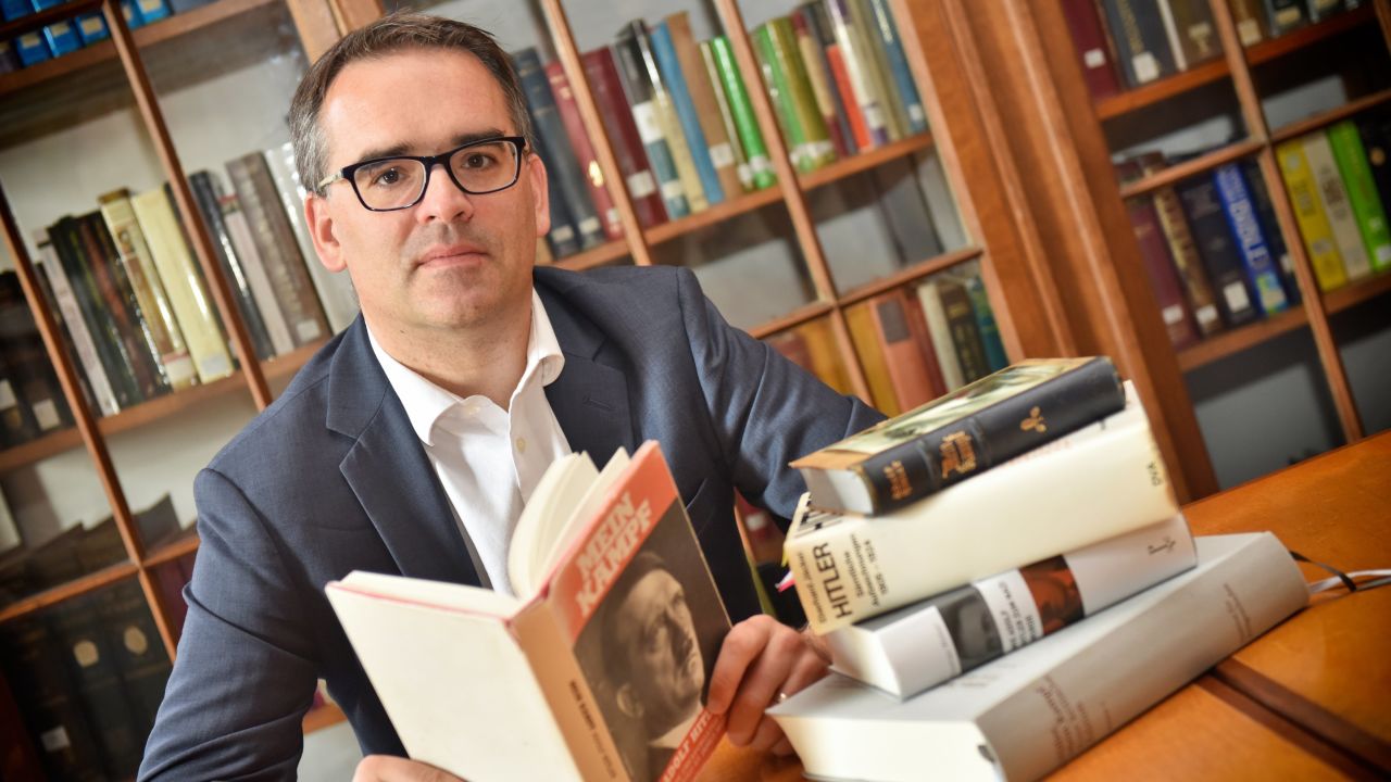 Thomas Weber, a professor of history and international affairs at the University of Aberdeen, has uncovered Hitler as the real author of a 'biography' that boosted his rise to power.