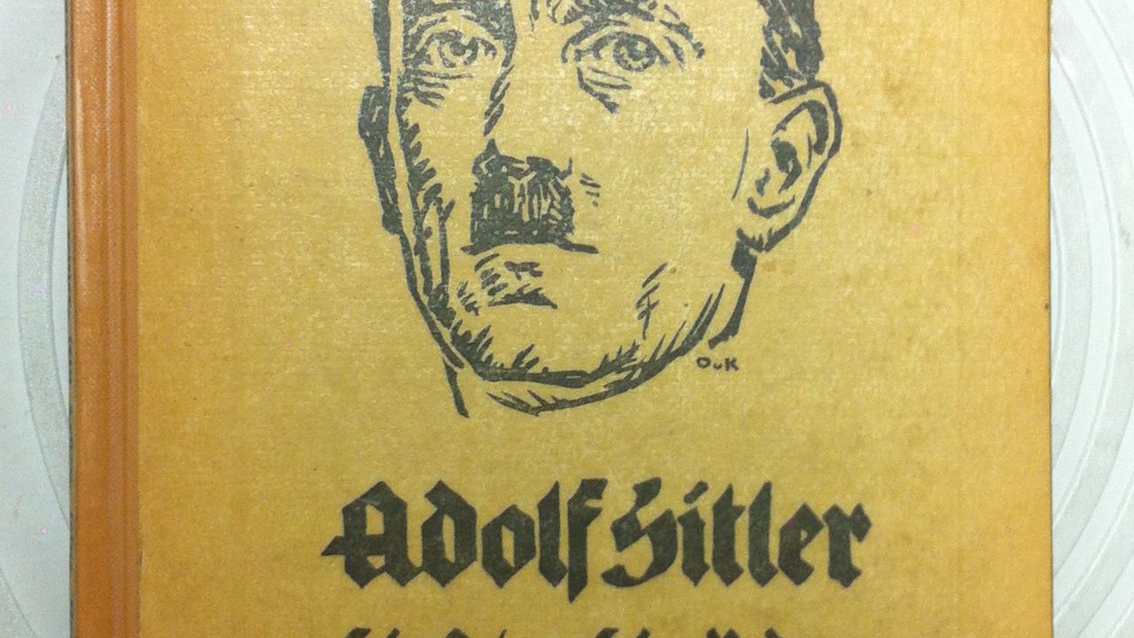Front cover of the 1923 book, "Adolf Hitler: His Life and His Speeches." 