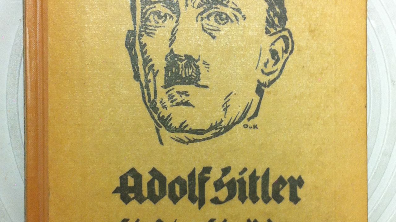 Front cover of the 1923 book, "Adolf Hitler: His Life and His Speeches."
