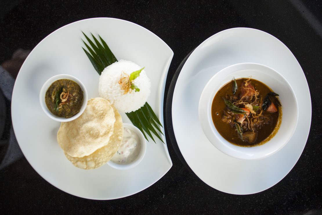 Curry dishes are usually accompanied with roshi -- a version of India's flattened bread. 