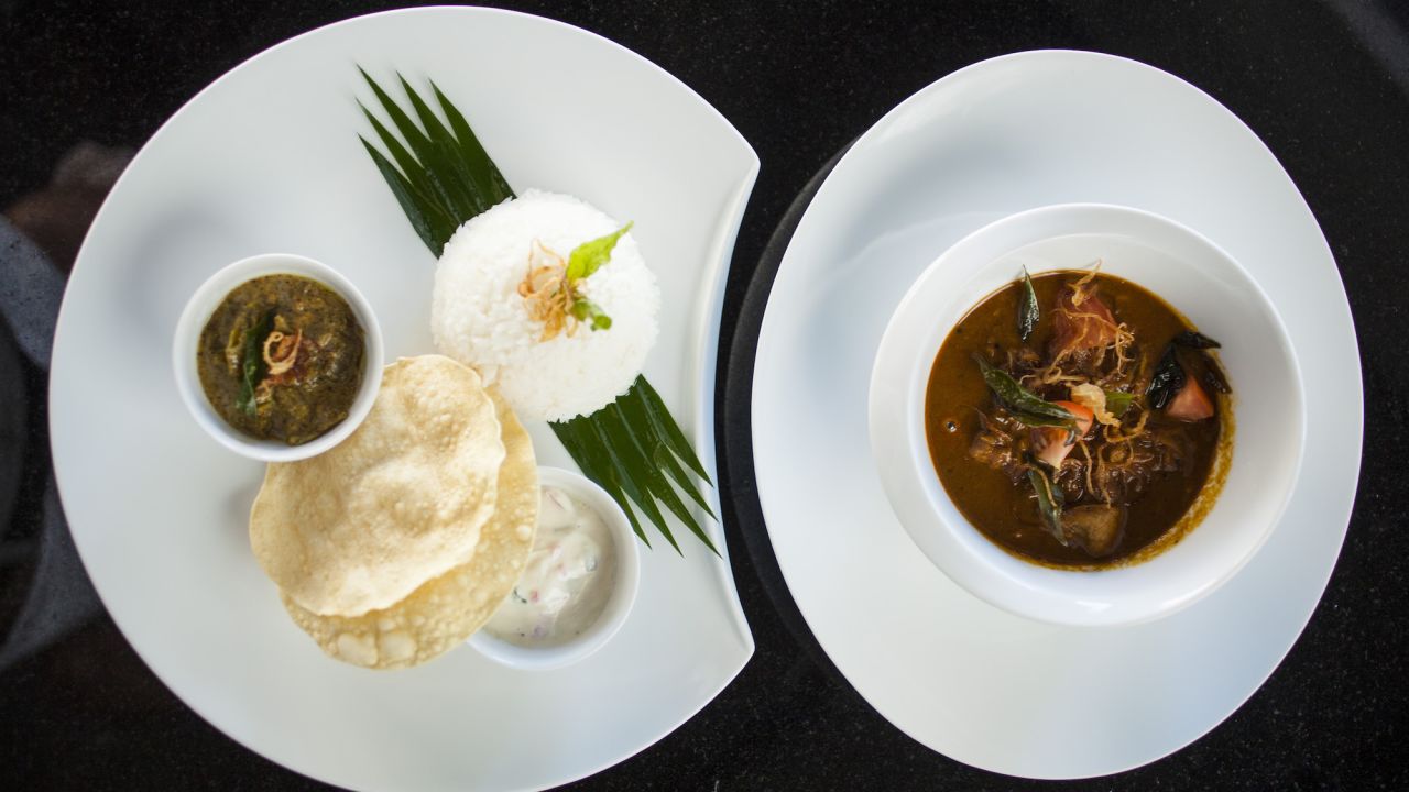 Curry dishes are usually accompanied with roshi -- a version of India's flattened bread. 