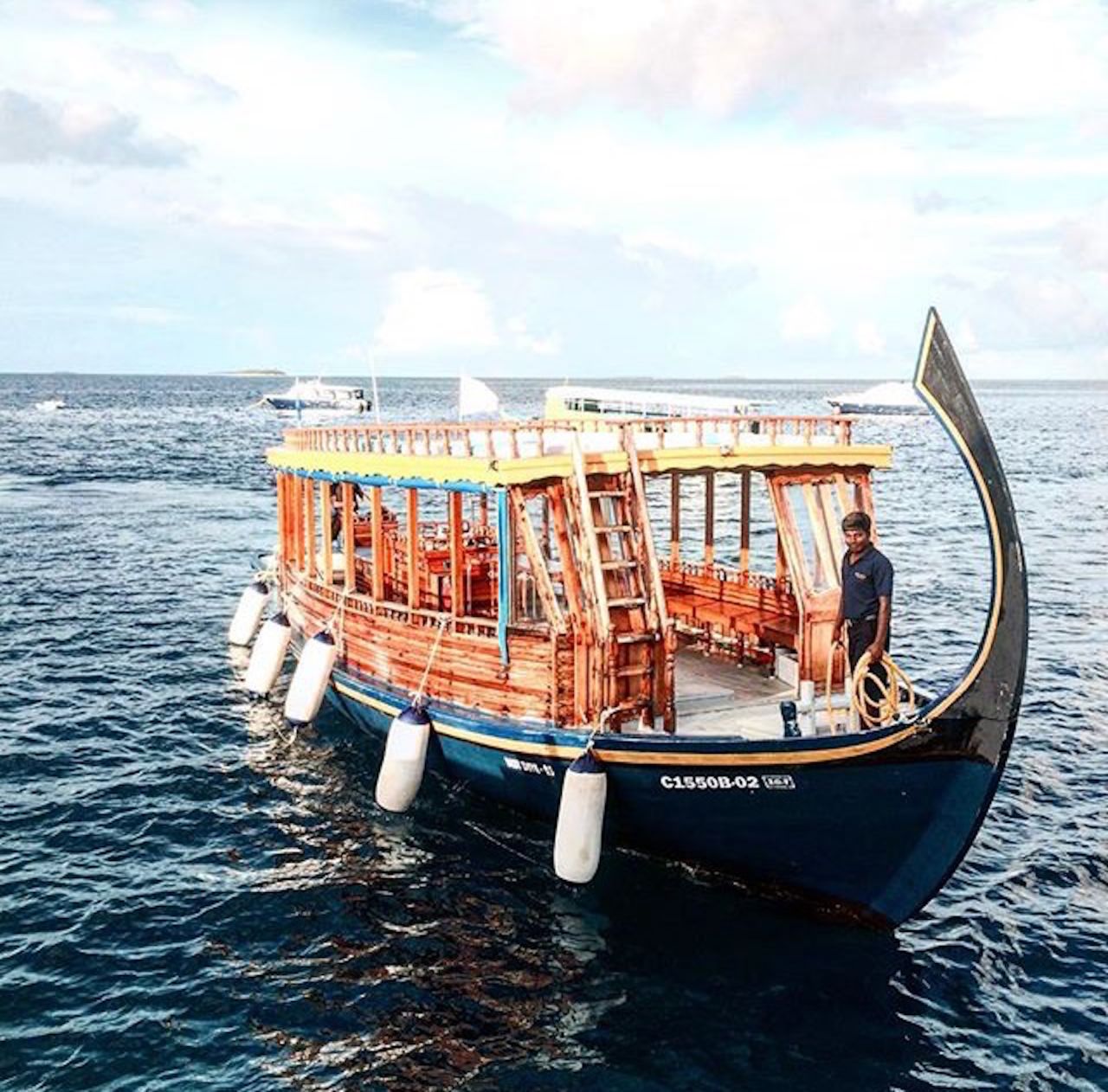 A dhoni is a traditional Maldivian boat. Most Maldives tour companies and resorts can arrange a variety of dhoni excursions and experiences. 