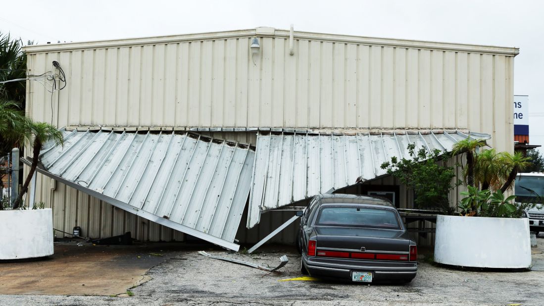 Damage in Cocoa Beach.