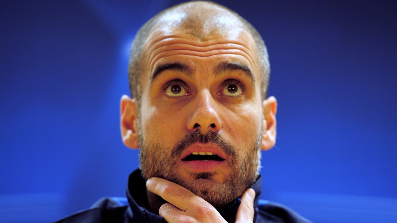 Guardiola is now coaching his third major European club.