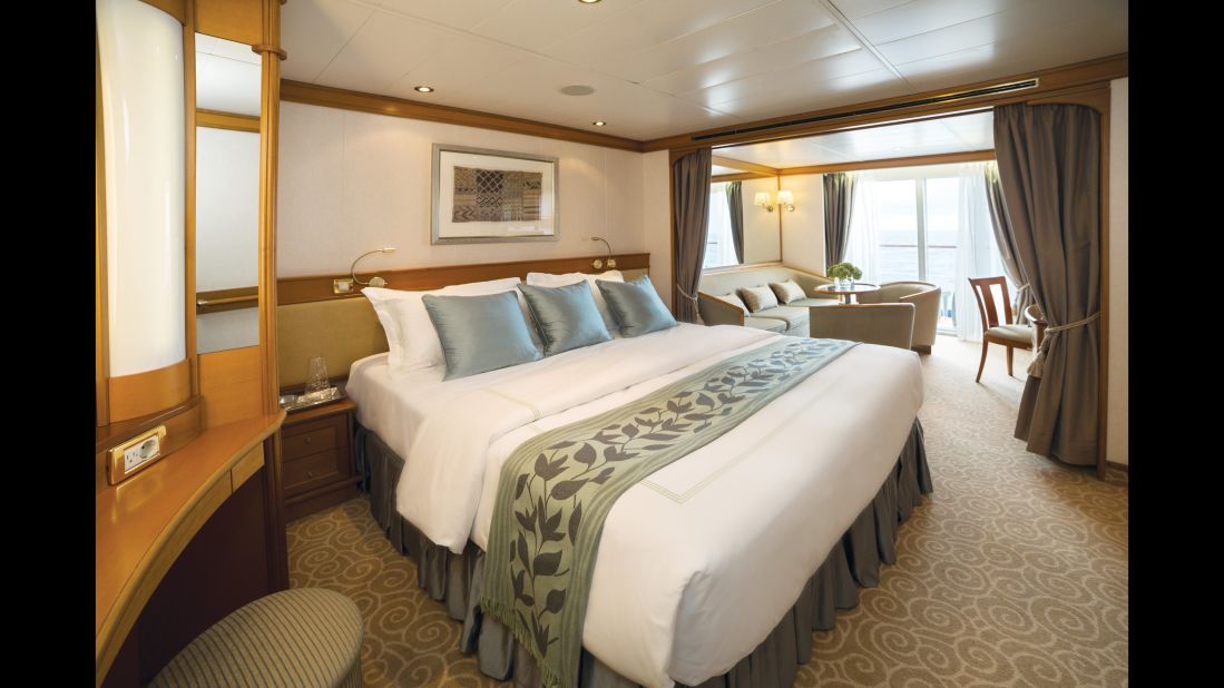 The four ships of Regent's Seven Seas won for best luxury cabins. 