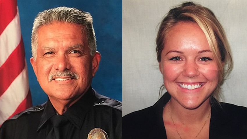 Palm Springs Police officers Jose Gilbert Vega and Lesley Zerebny were killed while responding to a family disturbance call.
