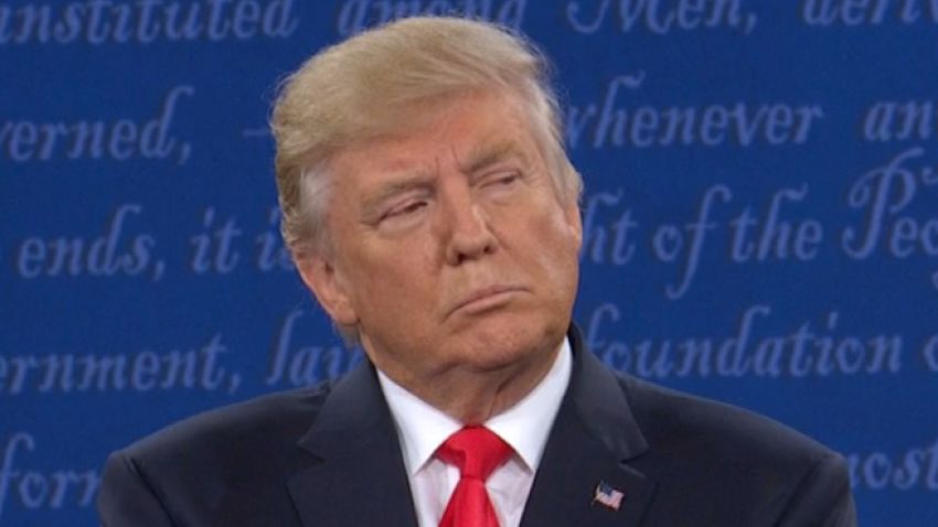 Trump Debate Thumb Close Up 2