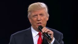 Trump Debate Thumb Close Up