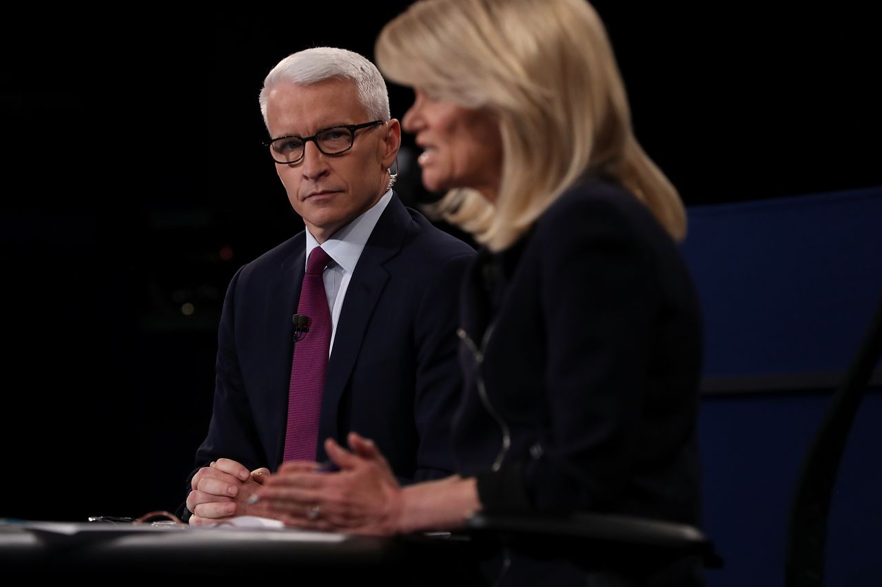 The debate was moderated by CNN's Anderson Cooper and ABC's Martha Raddatz.