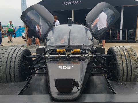 The “Roborace” car makes its street circuit debut in Marrakech