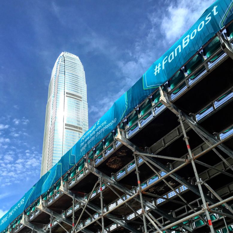 The race took place on October 9 in the shadow of the Two International Finance Center. 