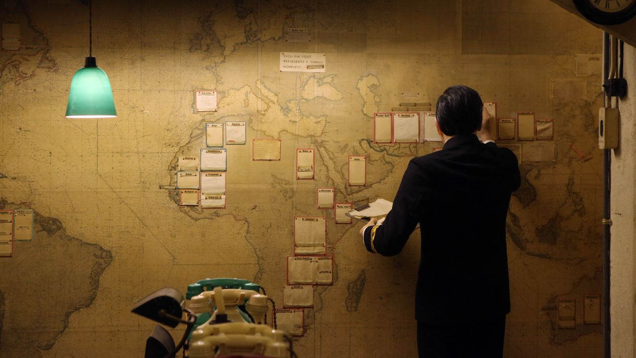 The Map Room in the Churchill War Rooms bunker. 