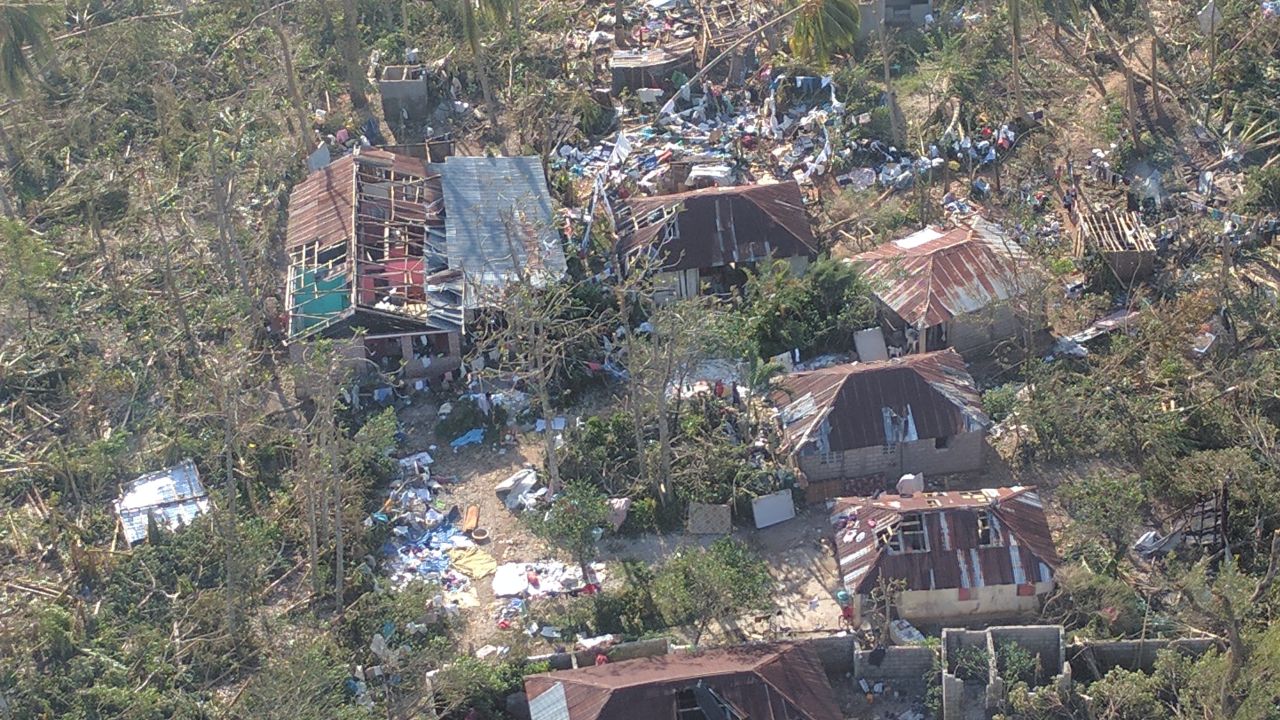 In the town of Roche-a-Bateau, about 90% of the buildings were destroyed by Hurricane Matthew, says DeGennaro.
