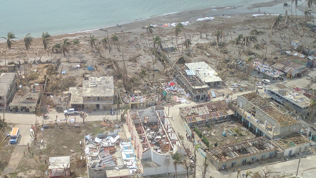 Towns along Haiti's southwestern coast were devastated by the hurricane.