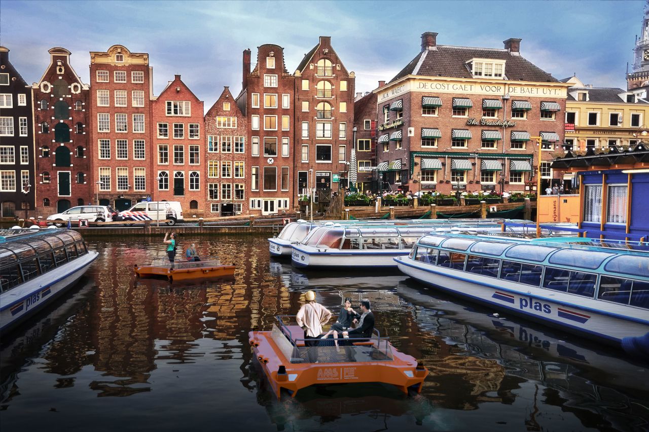 Roboat is a five-year project to develop autonomous ferries for Amsterdam's canals.