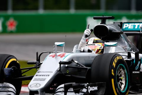 "Float like a butterfly, sting like a bee," says Hamilton as he <a href="http://cnn.com/2016/06/12/motorsport/motorsport-canada-gp-hamilton-vettel/" target="_blank">dedicates his victory in Montreal to late boxing great Muhammad Ali</a>. Rosberg slipped to ninth on the opening lap, but got off the ropes to finish fifth.