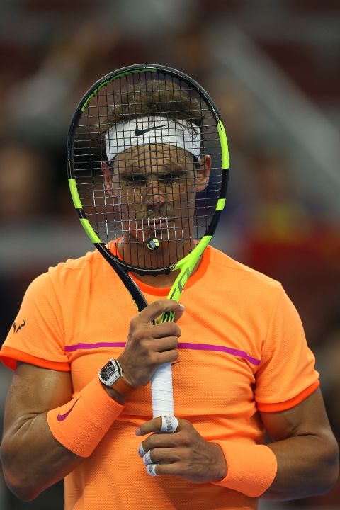 And then last week, Nadal suffered his first loss in eight matches against Grigor Dimitrov at the China Open, and in straight sets. 