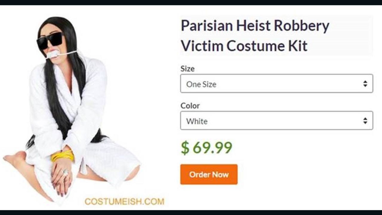 Kim Kardashian's Paris Robbery Was Turned Into a Halloween Costume