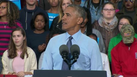 obama trump tape reax hillary clinton nc rally sot _00010518.jpg