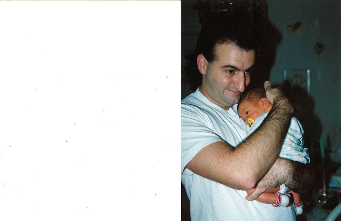 Jim Duncan holds baby Kody.