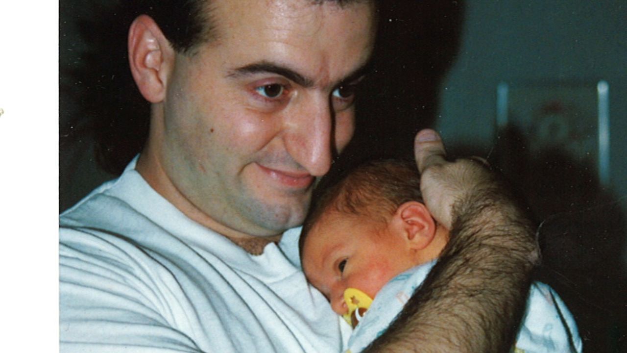 Jim Duncan holds baby Kody