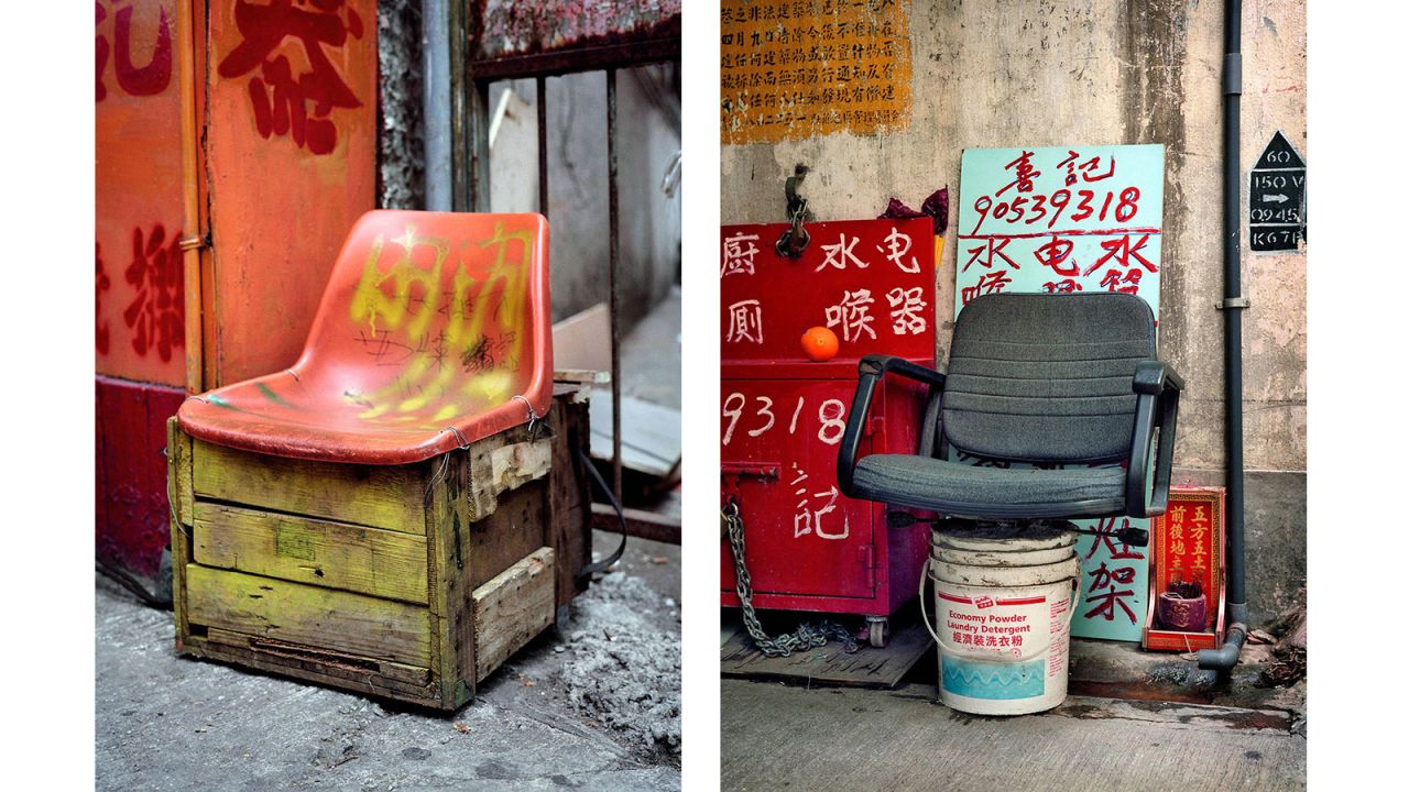 Wolf's images often capture Hong Kong, where the photographer lives and works.