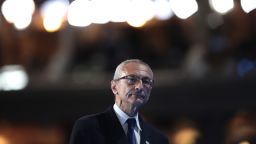 John Podesta, chairman of the Hillary Clinton presidential campaign, walks off stage after delivering a speech on the first day of the Democratic National Convention at the Wells Fargo Center, July 25, 2016 in Philadelphia.