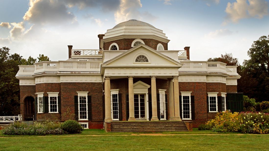<strong>Thomas Jefferson's Monticello, Virginia -- </strong>The nation's third president designed and redesigned his home over the course of his adult years, planting gardens and living the life of a gentleman farmer.  