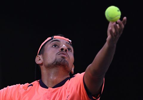 Kyrgios has one of the most devastating serves in the game. But trailing 3-1 and facing a break point in the second round, he simply tapped his serve over the net, began walking to his chair and let unheralded opponent Mischa Zverev hit a winner. He lost in 48 minutes and shouted at a fan. 