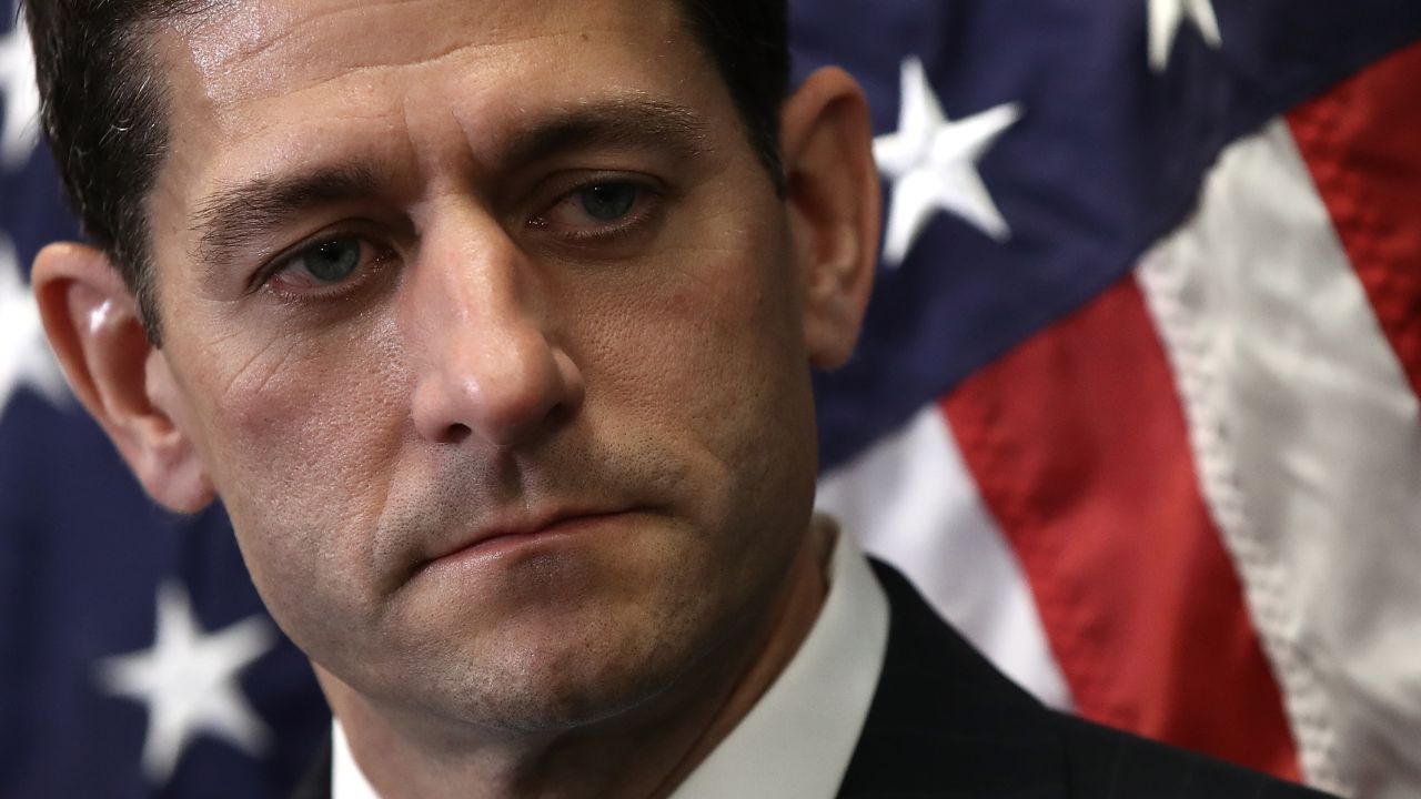 Speaker of the House Paul Ryan (R-WI) answers questions at a press conference at the U.S. Capitol on September 21, 2016 in Washington, DC.