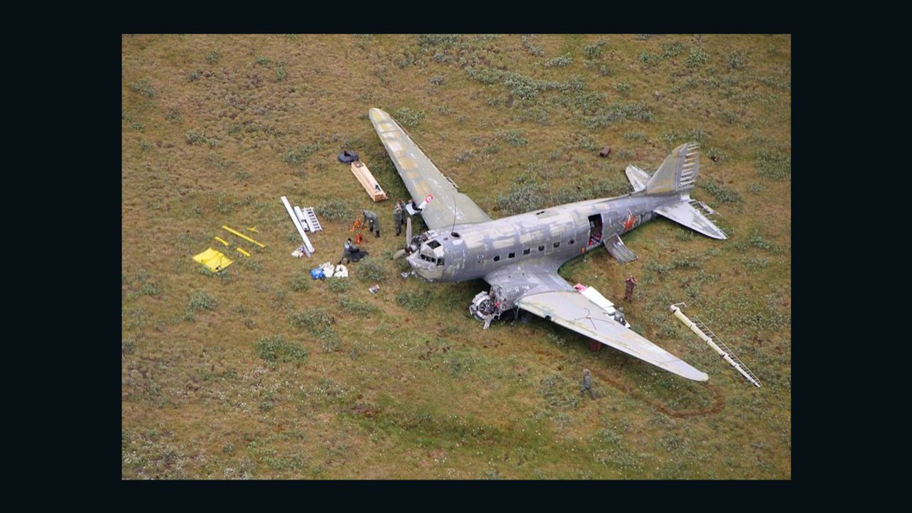 In 1947, this Douglas C-47 crashed on the Siberian tundra.