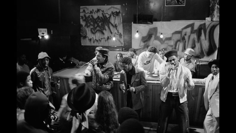The Cold Crush Brothers perform at the Dixie Club during the filming of the 1983 film "Wild Style." Conzo said "these are still friends of mine today."