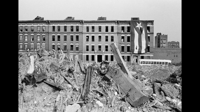 Charlotte Street in 1980. This devastated area exemplified urban decay in the Bronx. "It was the poster child of the South Bronx," Conzo said. "It was so bad that Hollywood used to come make movies over there because it reminded them of bombed-out Berlin."